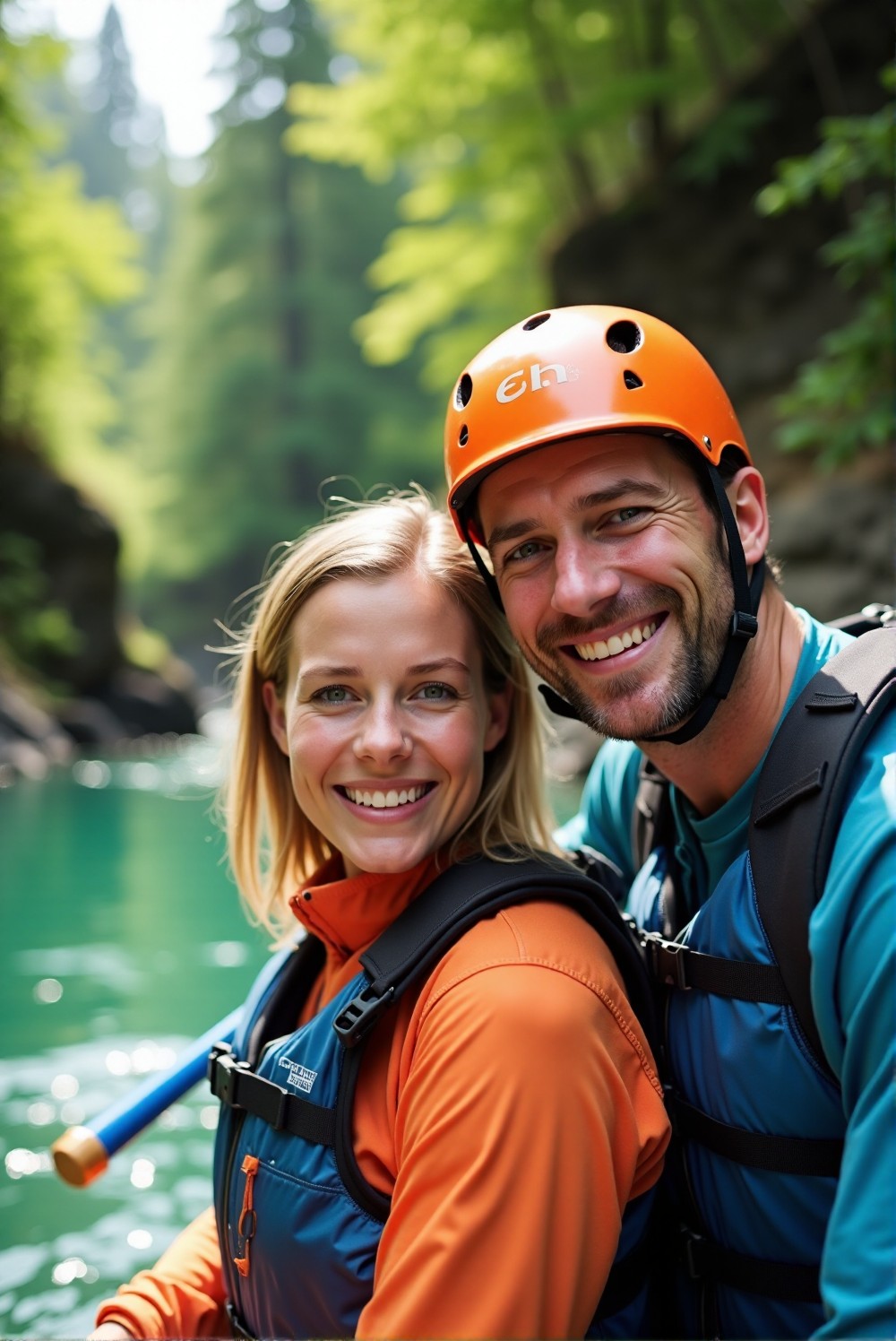 Couple discovering new activities together